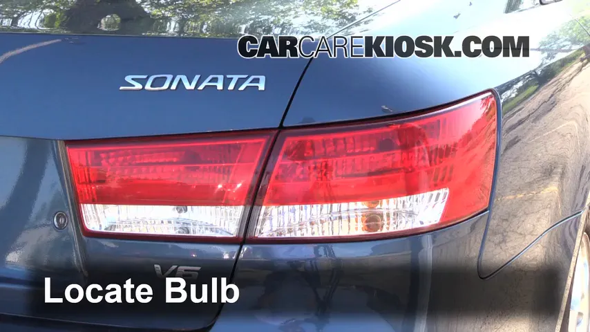 2006 Hyundai Sonata LX 3.3L V6 Lights Reverse Light (replace bulb)